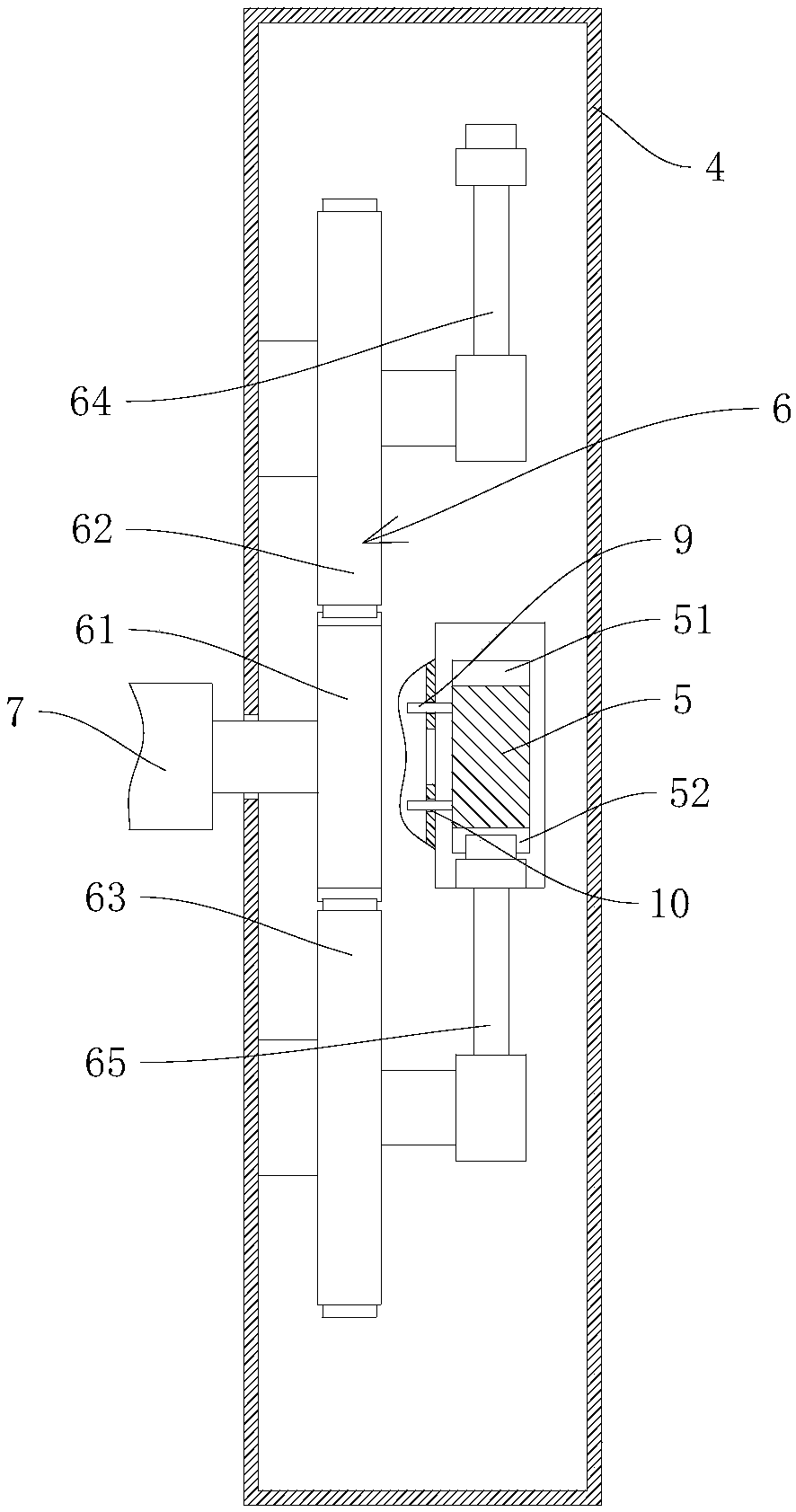 Cable automatic take-up device