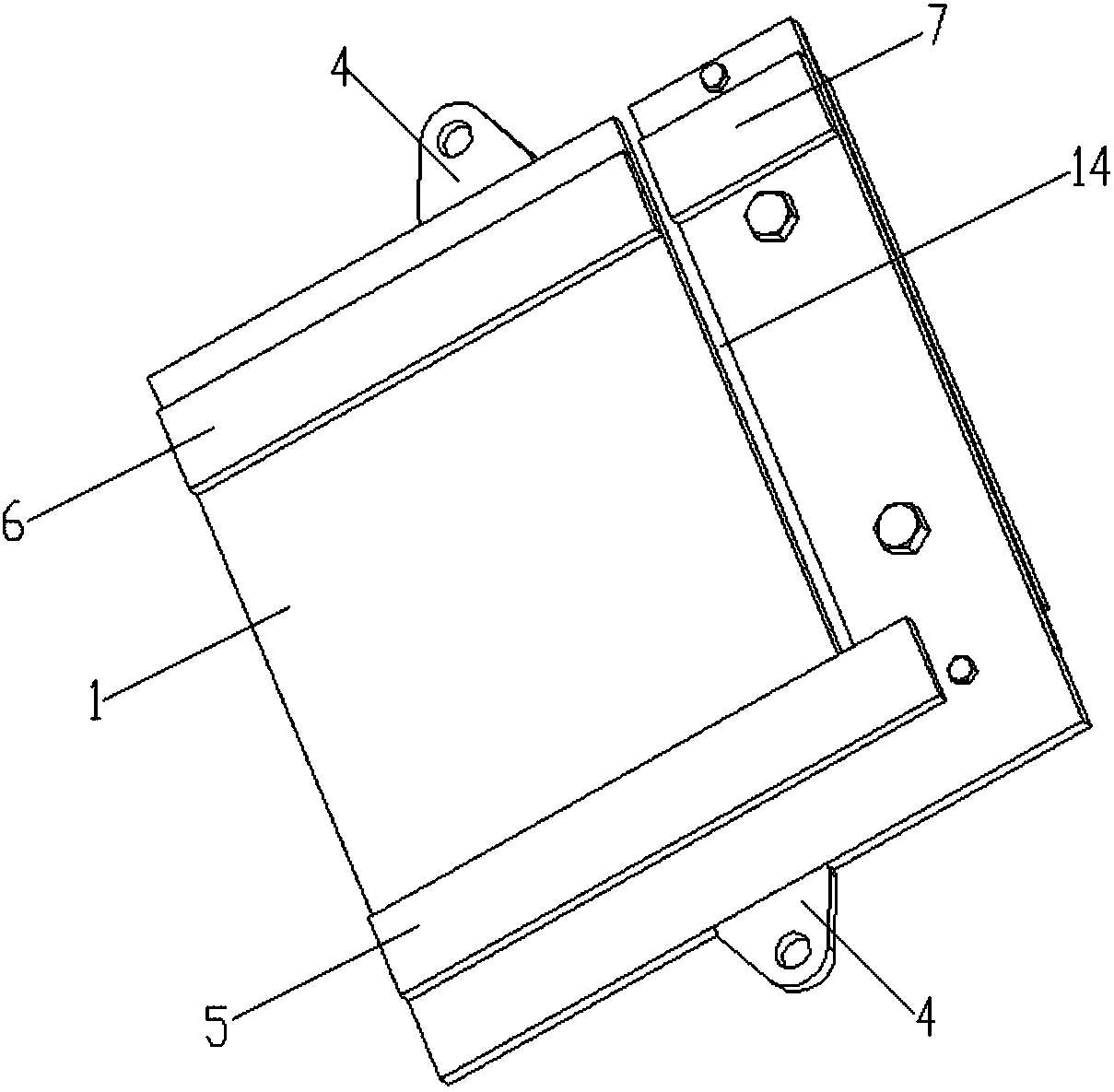 Cutting blanking assisting device for thin and long plates