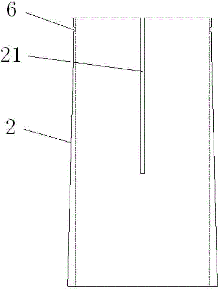 Wedge-shaped hole packer for liquid carbon dioxide phase change rock breaking