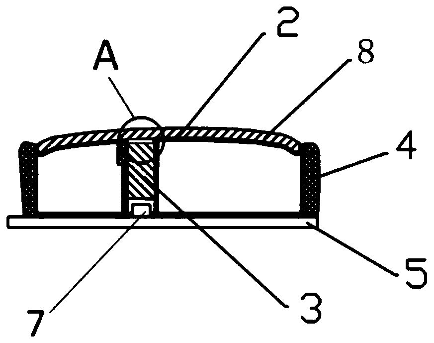 Dark-surface light-transmitting automobile electronic gear position indication panel and manufacturing method thereof