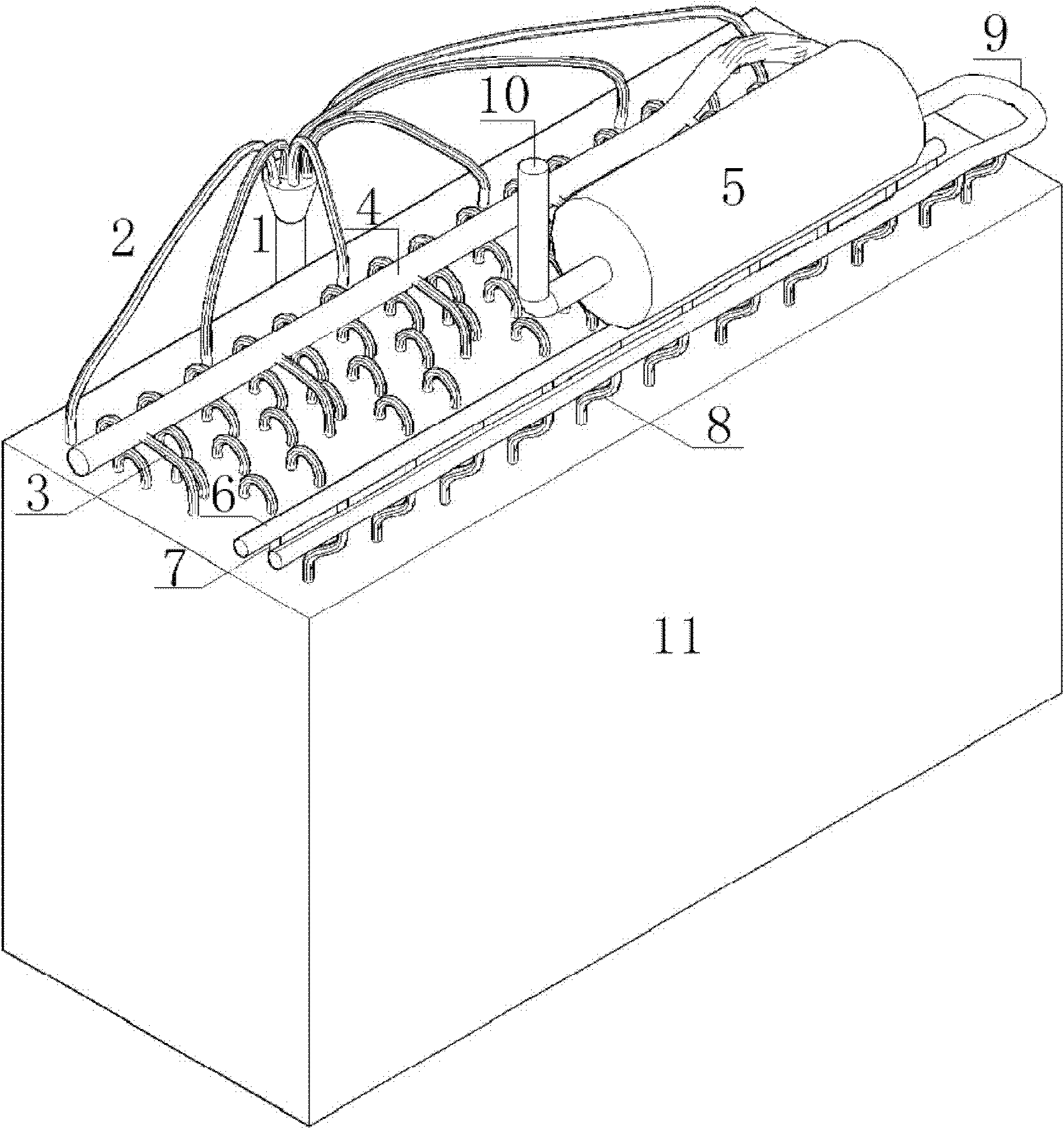 Efficient full-wet inner surface evaporator