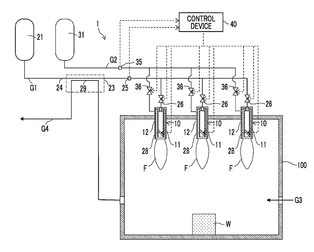 Hydrogen gas burner device