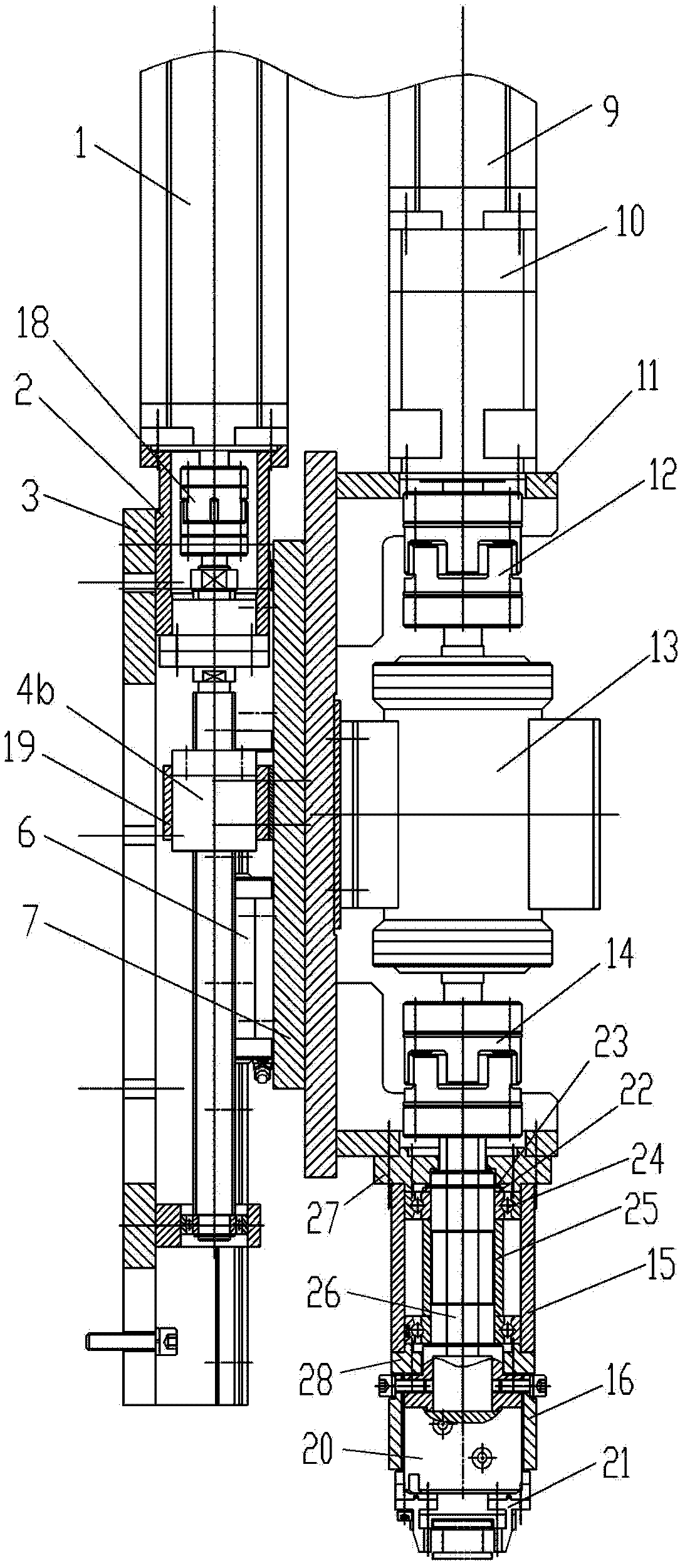 On-line loading test stand shift mechanism of manual transmission