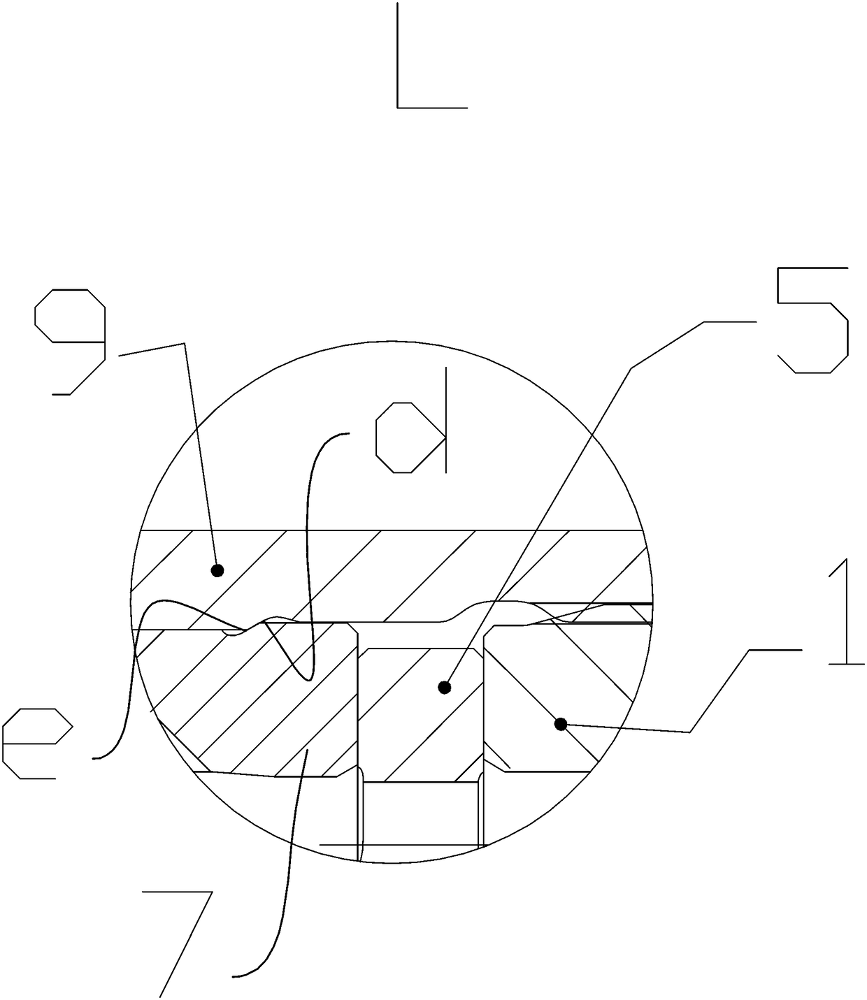 Double-cavity type impacter with external casing pipe structure