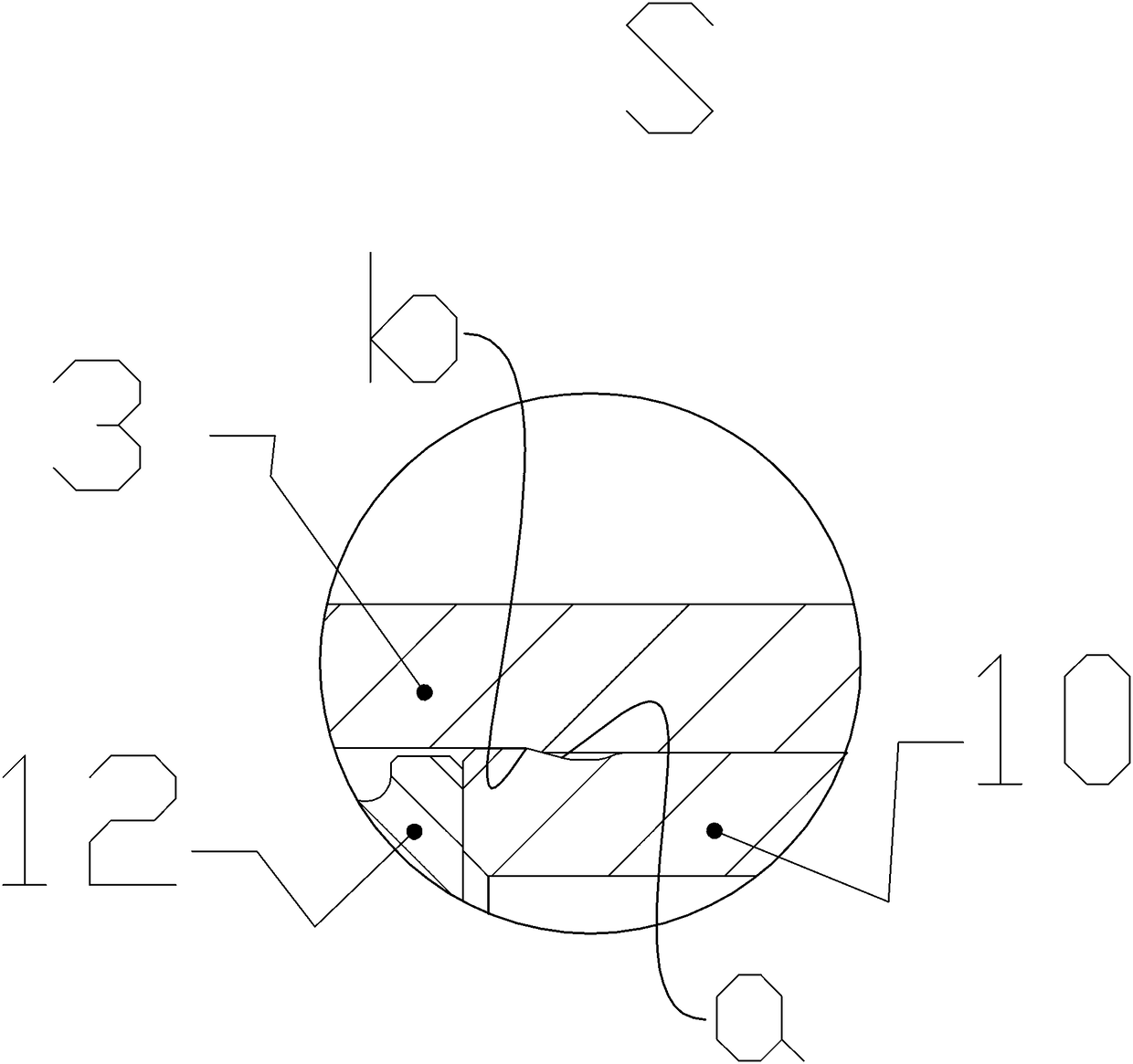 Double-cavity type impacter with external casing pipe structure