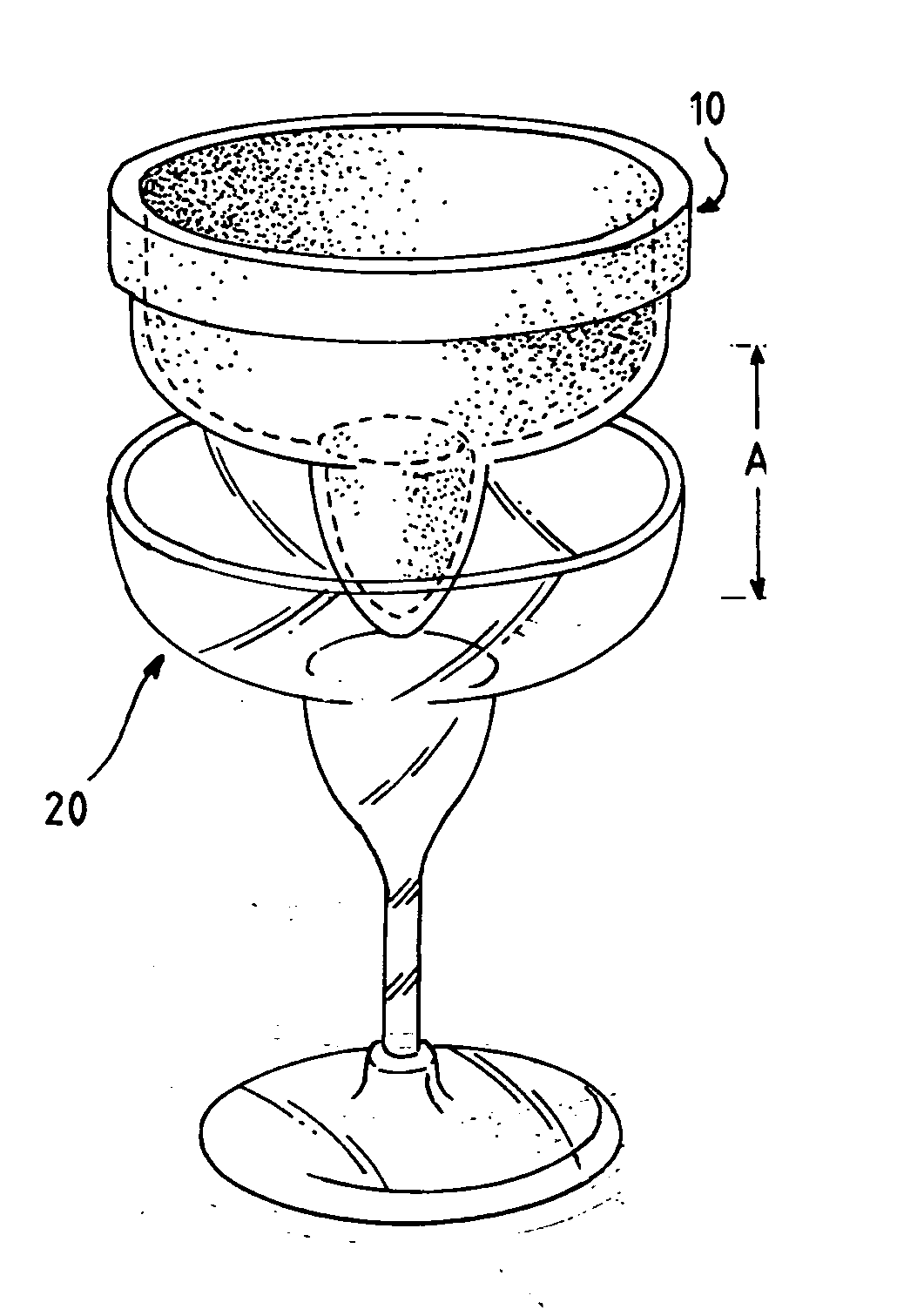 Insulating liner for drink container