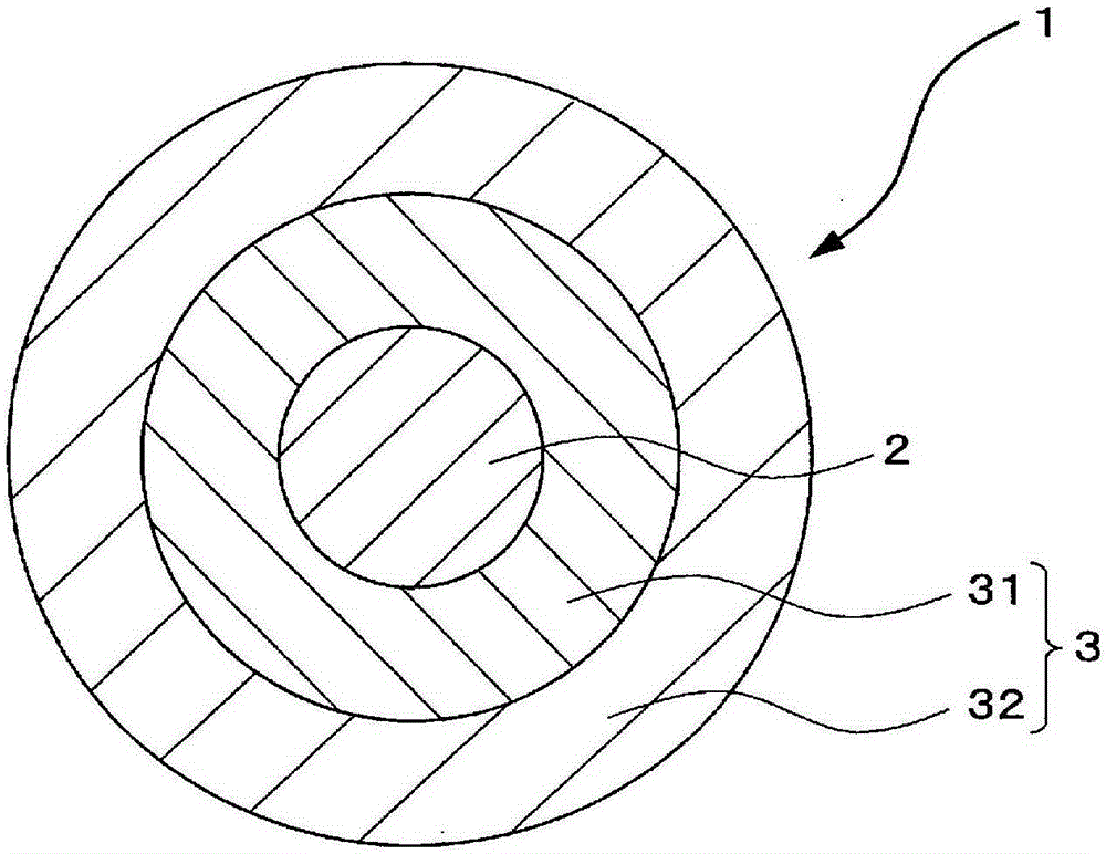 Fiber optic core wire