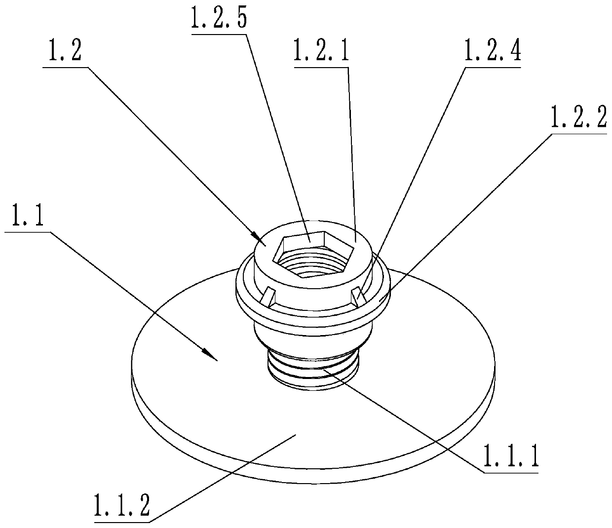 Quick wall surface mounting structure and mounting method