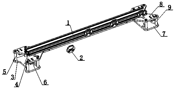 A linear slide table for linear guide rail sliding