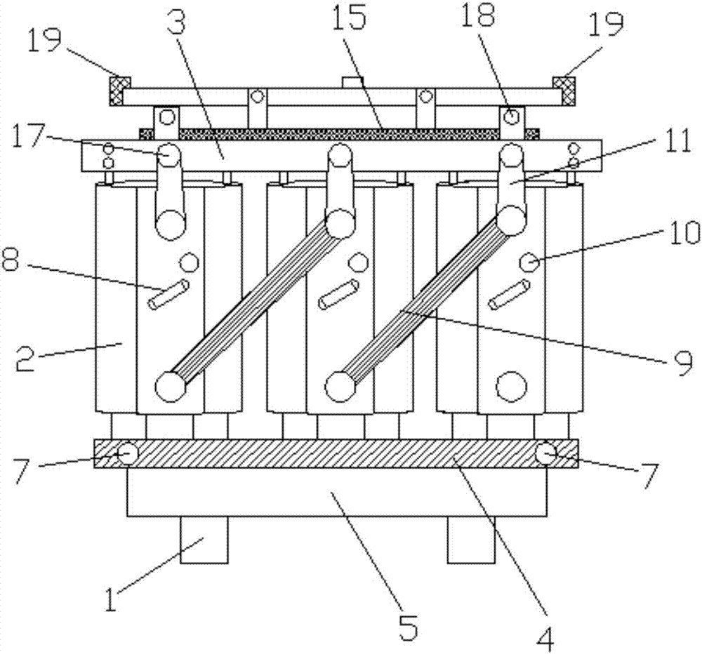 Intelligent dry-type transformer and production process thereof