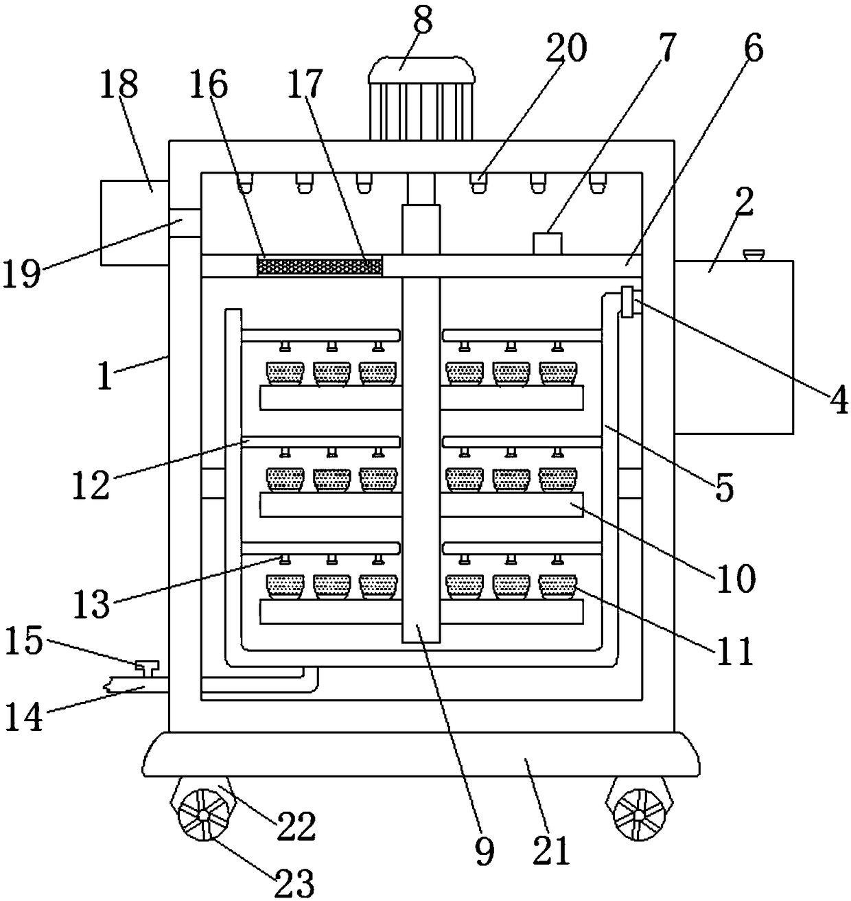 Self-controlled seedling culture equipment special for agricultural planting