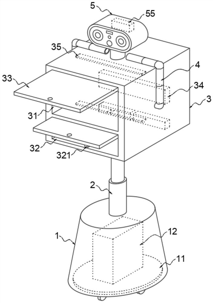 Medical distribution robot and control system thereof