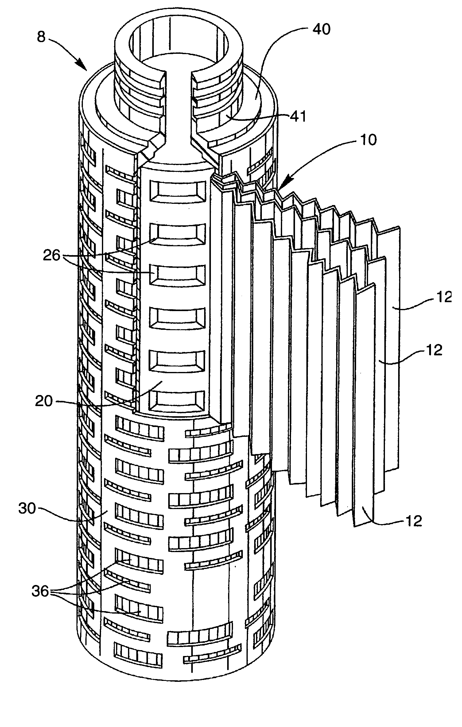 Pleated multi-layer filter media and cartridge