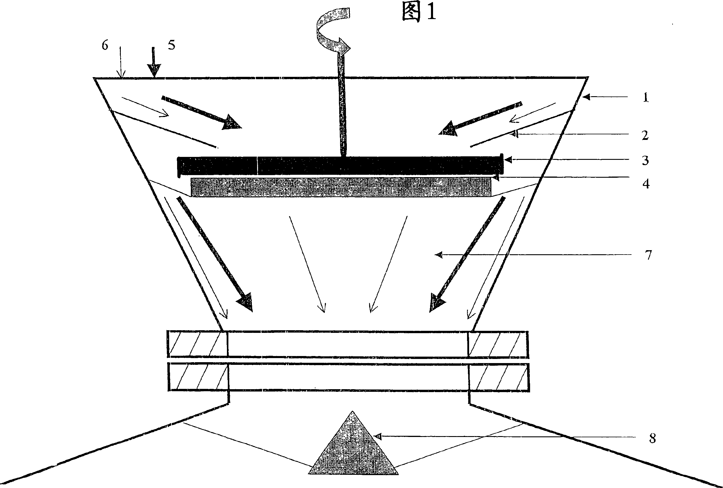 Method and device for preventing coarse coal-gas from fluctuating in fixed bed type reactor