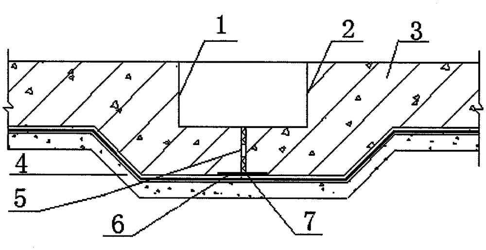 Improved construction method of post-pouring belt leading water stop