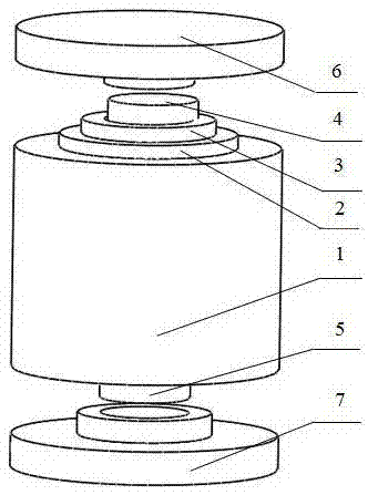 Combined die for preparing powder metallurgy part