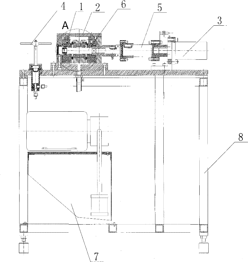 Accelerated rolling bearing fatigue life tester