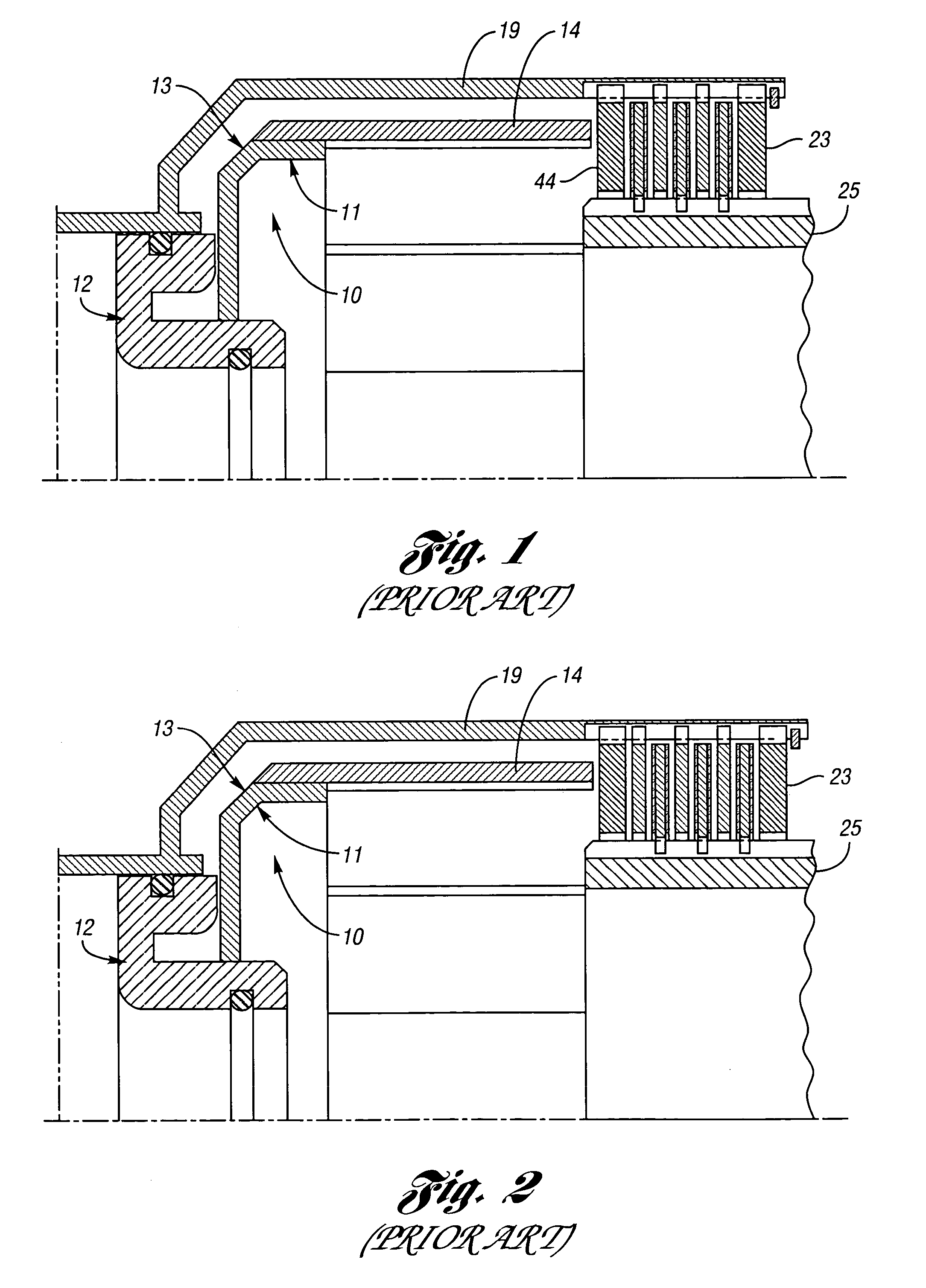 Alternative pack designs for multidisk clutches