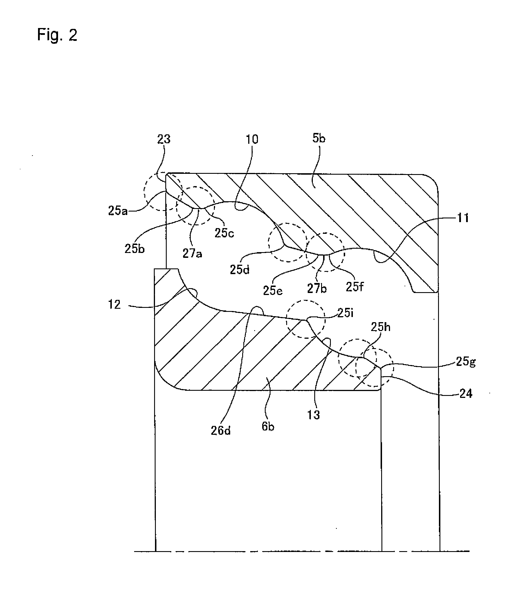 Tandem angular ball bearing