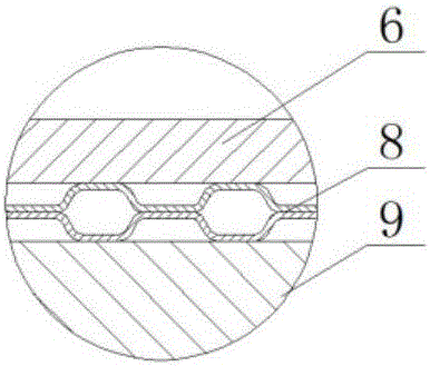 Integrated testing device and method for compression rigidity and bending rigidity of metal bipolar plate