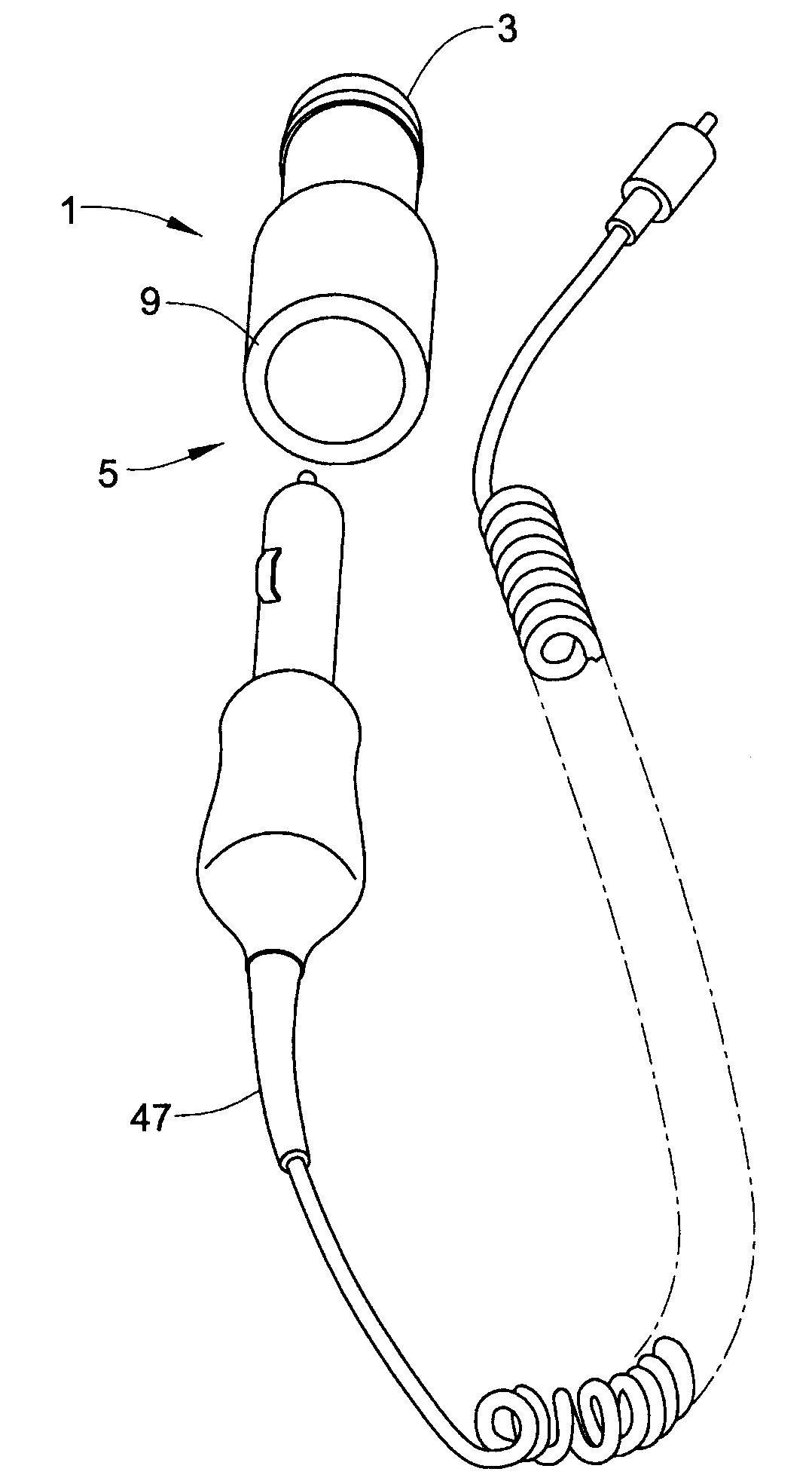 Receptacle positioned rechargeable flashlight