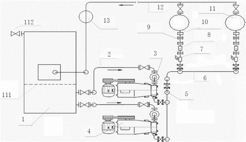 Hydraulic throwing-in and pulling type sand-draining coal dust-draining gas production device and method