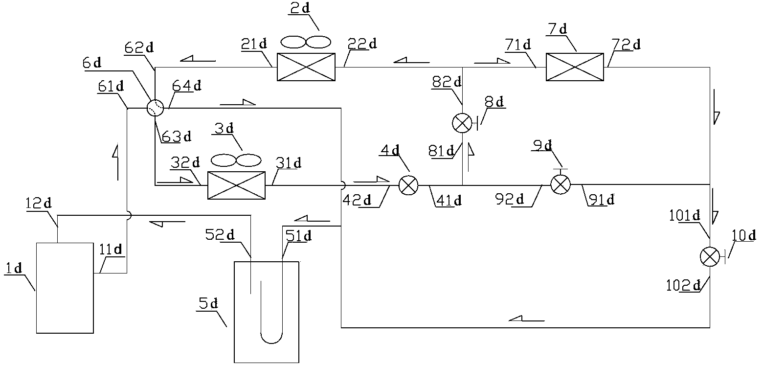 Air conditioner heat exchange system and control method thereof