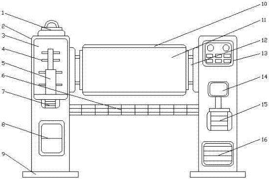 Gluing machine for plywood production