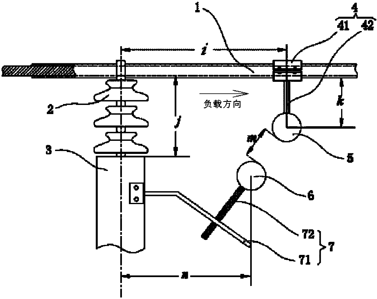 Intelligent insulation line lightning protection on-line monitoring device and method