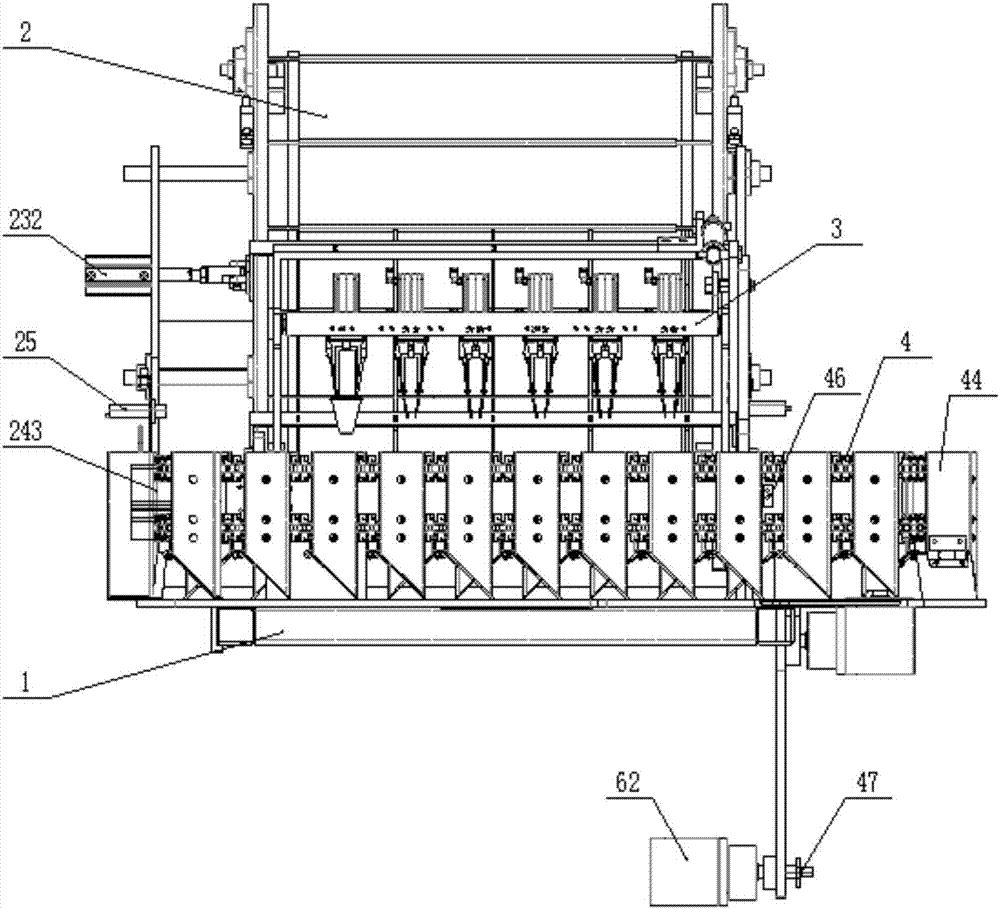 Automatic transplantation machine taking and feeding control system and control method thereof