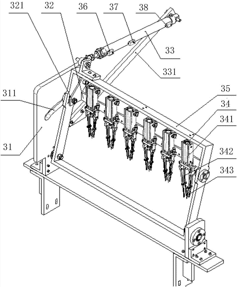 Automatic transplantation machine taking and feeding control system and control method thereof