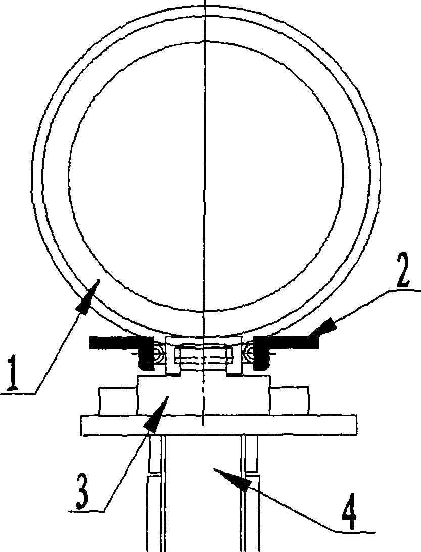 Elevating gear of mobile track