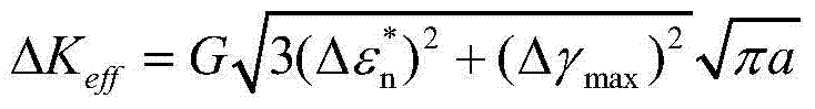 A Life Prediction Method for Multiaxial Short Crack Growth Based on Critical Surface Method