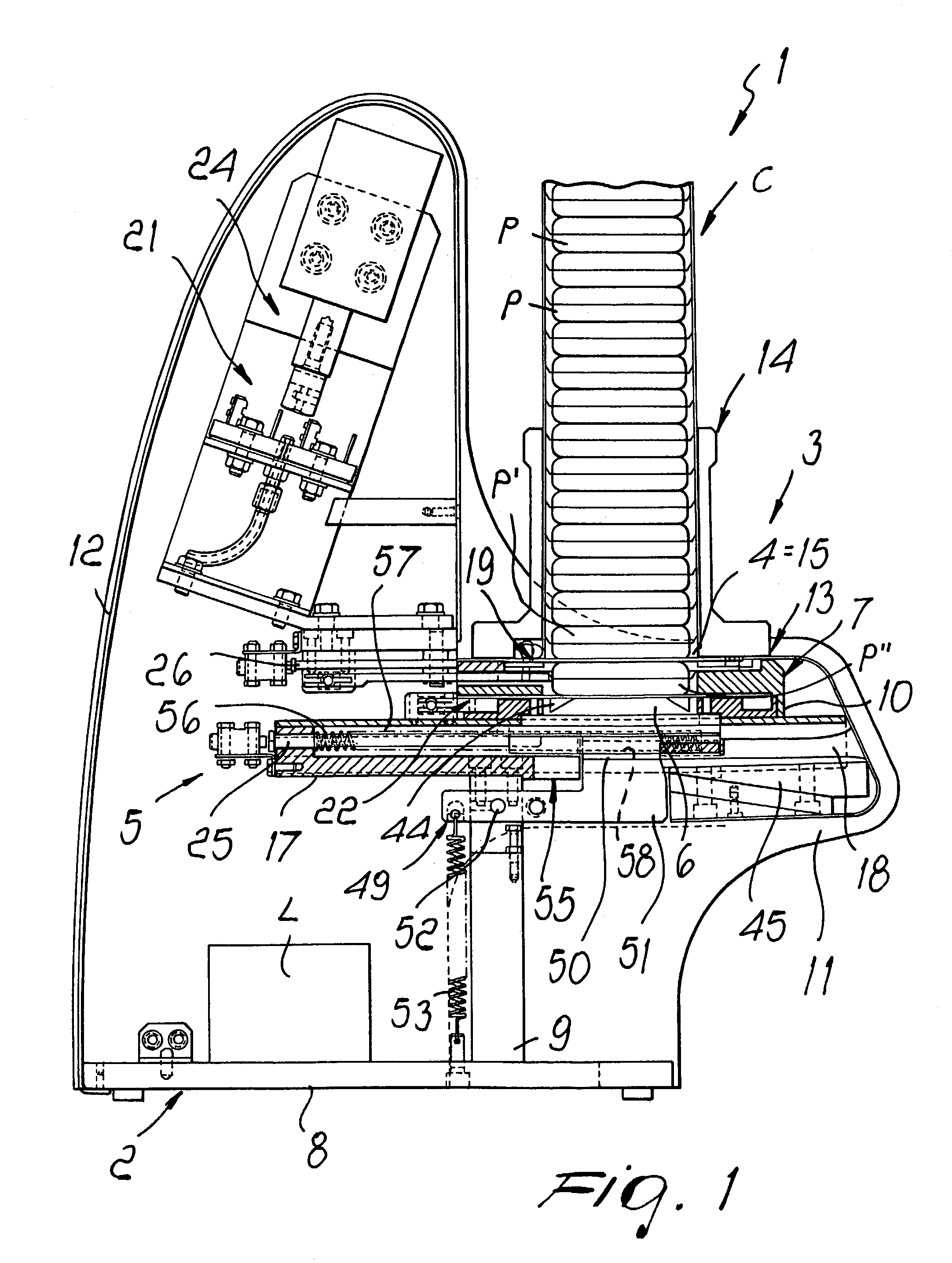 Dispenser of single-use portions of preparations for beverages, particularly coffee or the like