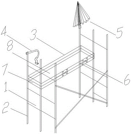 Building constructing frame