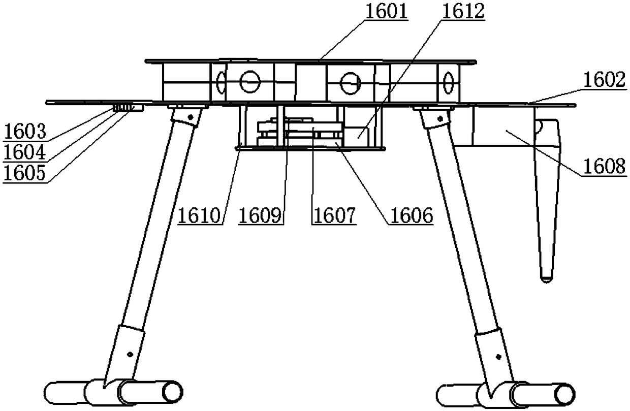 Embedded robot apparatus of unmanned aerial vehicle for multi-split high-voltage wire inspection and method