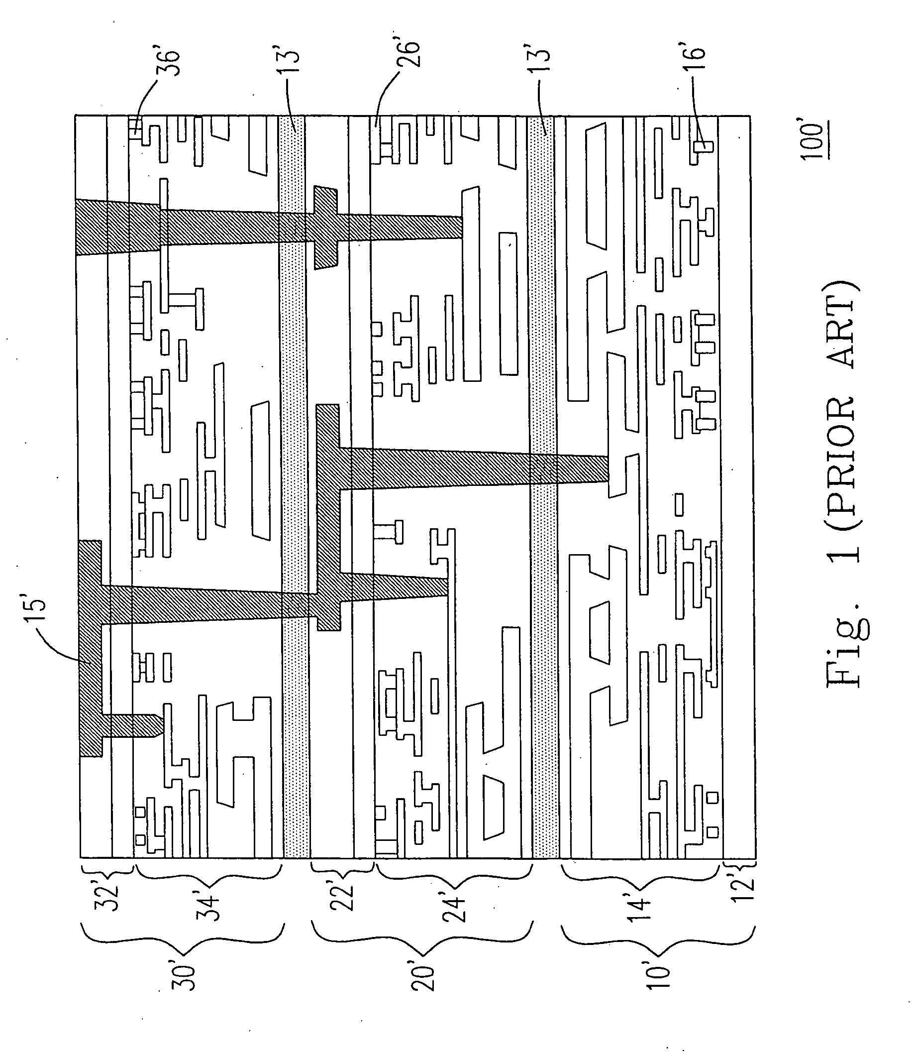 Wafer-to-wafer stack with supporting pedestal