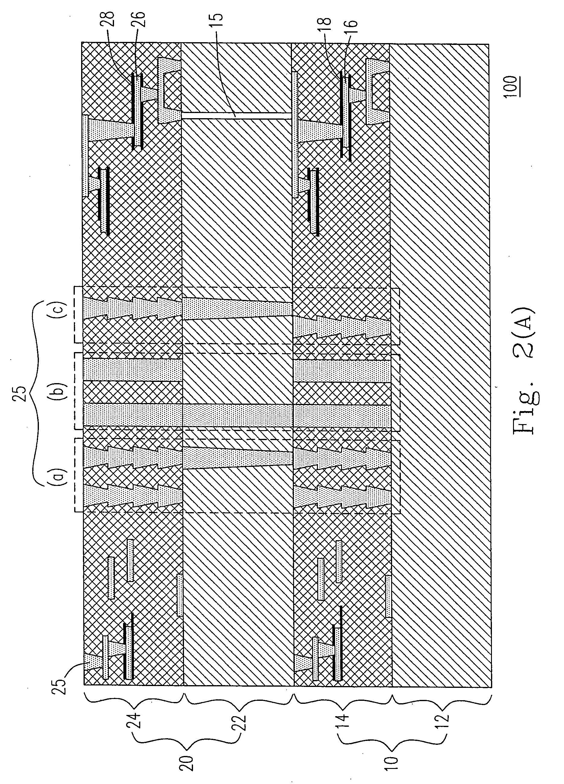 Wafer-to-wafer stack with supporting pedestal