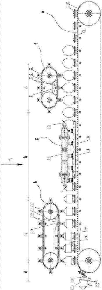 Online continuous tender coconut cutting and forming equipment and method