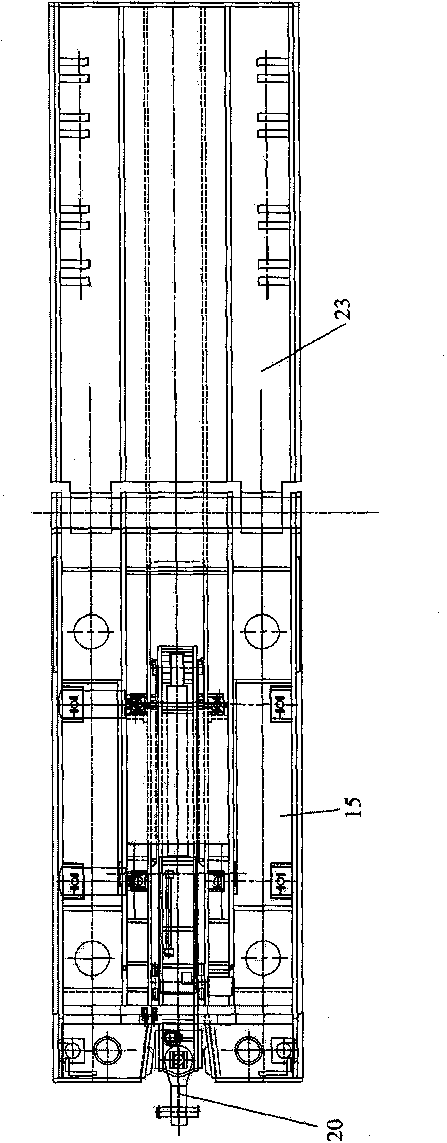 Filling supporting partition board bracket