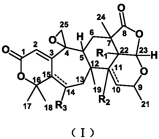 Meroterpenoid compound with liver protecting nourishing functions, and applications thereof