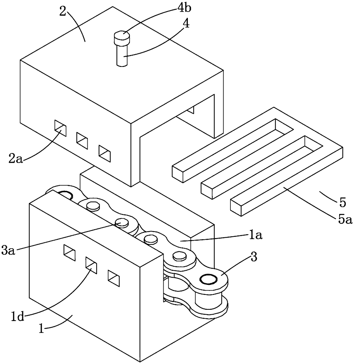 Device and method for chain demounting