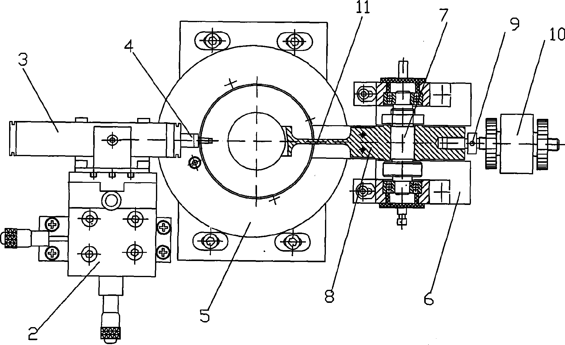 Friction wear testing machine for on-line measurement