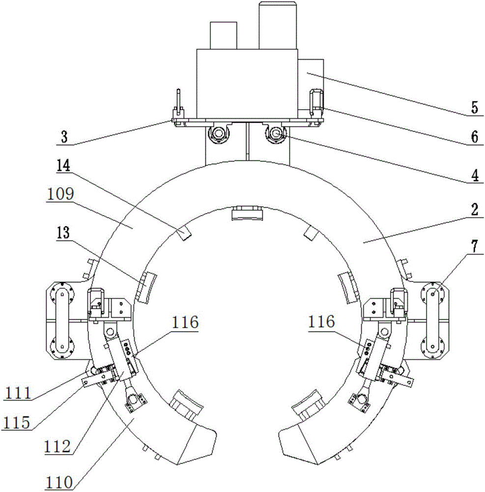 External opening aligning machine for pipelines