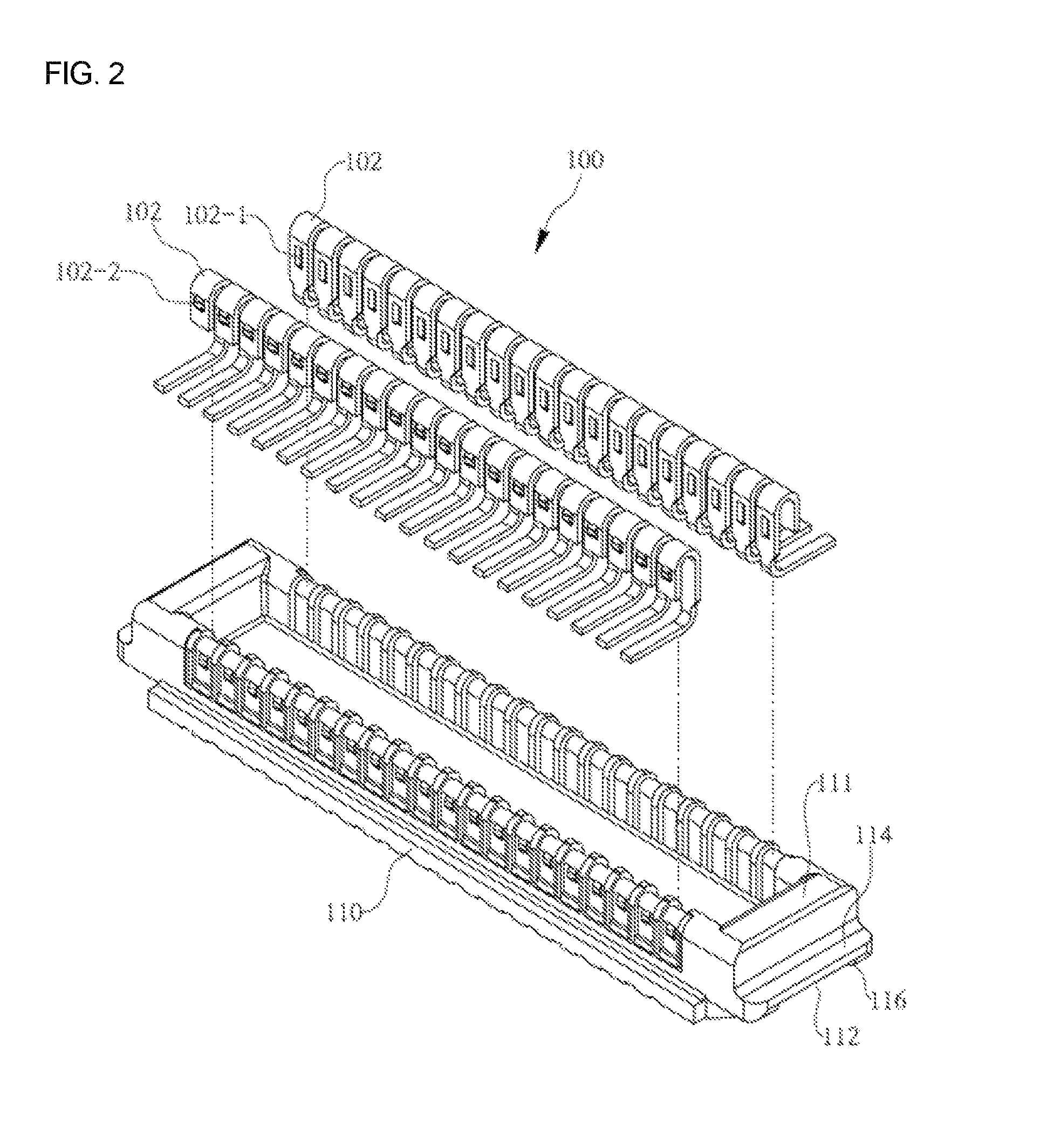 Shield and locking type board to board connector