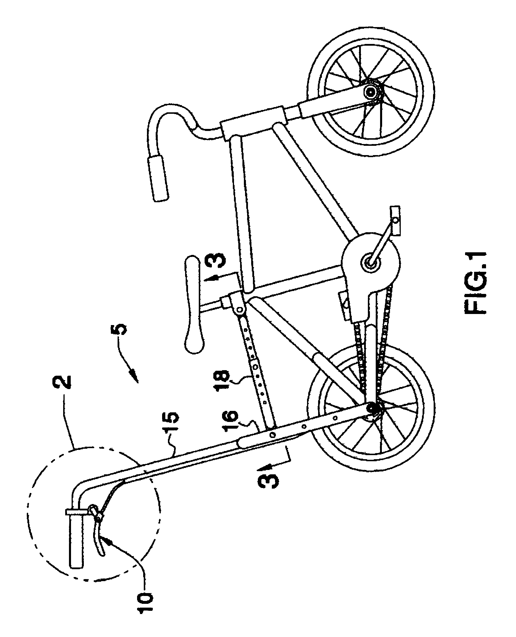 Easy bicycle trainer