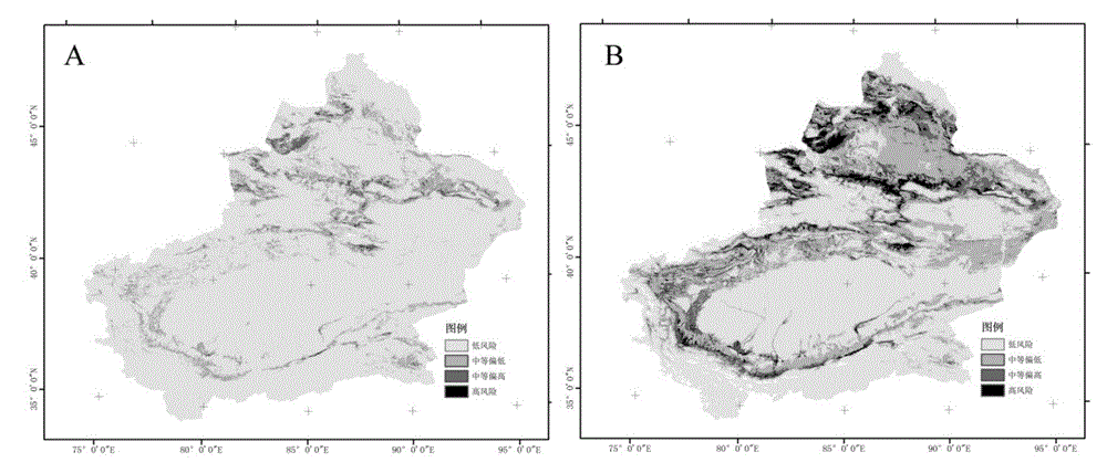 Remote sensing technology-based grassland locust plague progressive prediction method