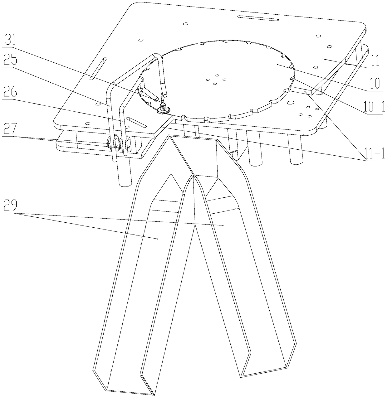 Appearance defect detection apparatus for small-modulus gear with shaft