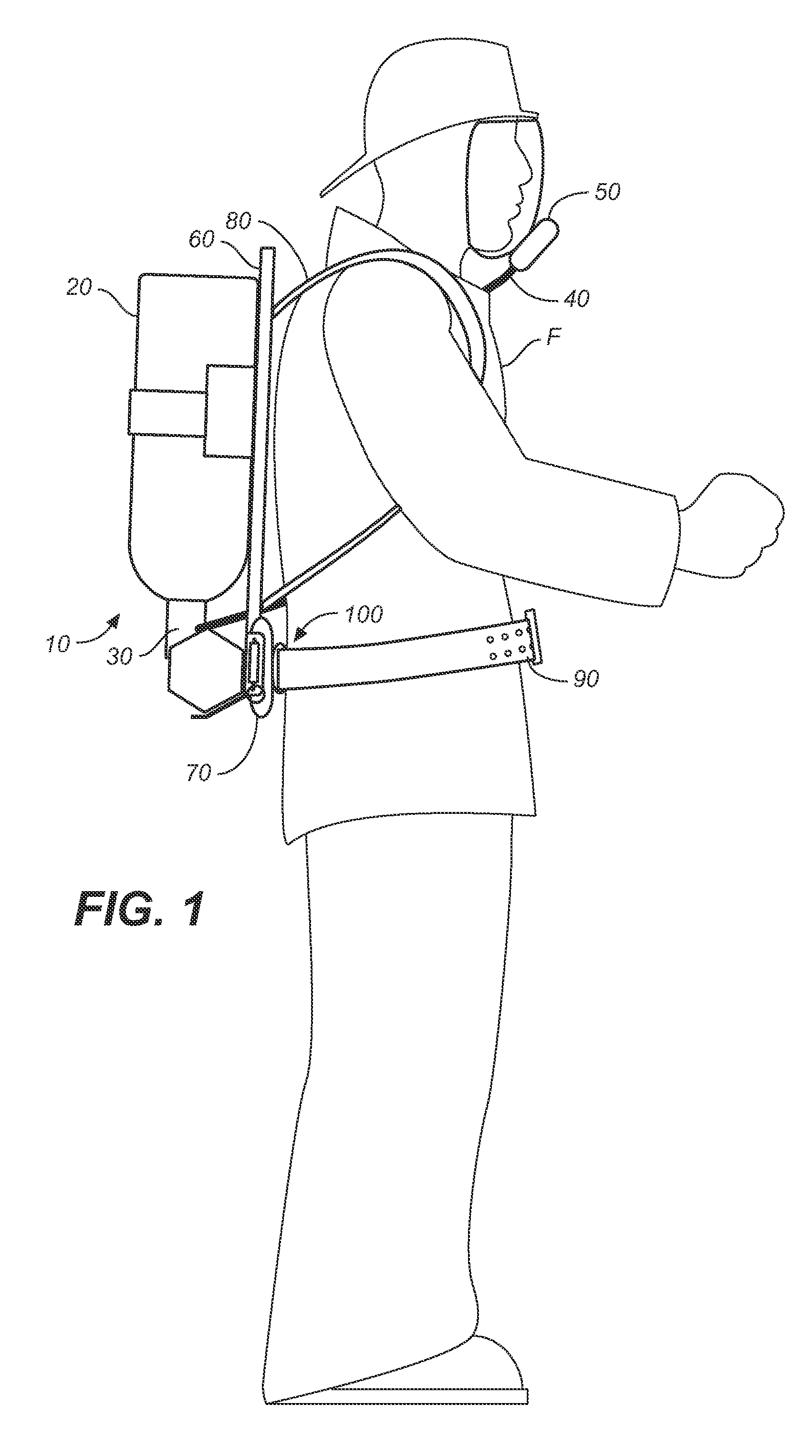 Quick release apparatus for an SCBA frame