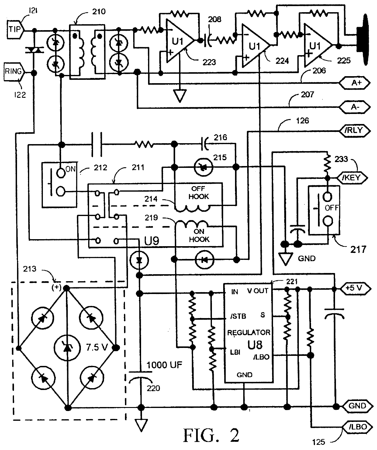 Low power telecommunication controller for a host computer server